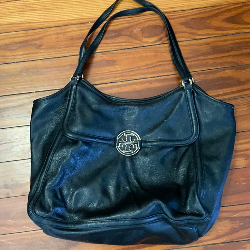 Tory Burch Black Leather Tote